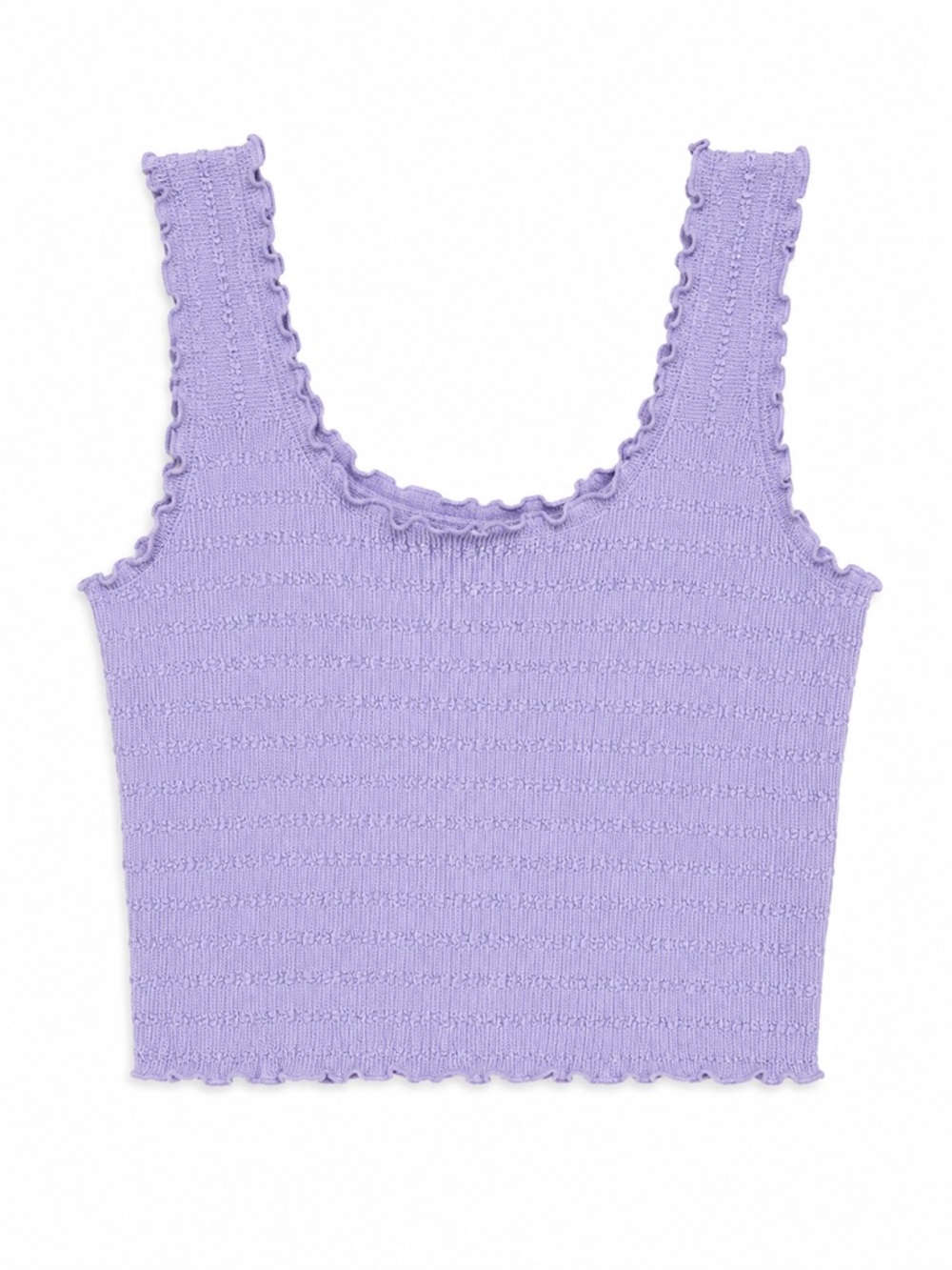 New - Florence by Mills Lavender Lettuce Edge Tank Top | Size Large